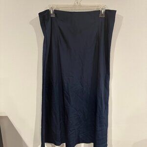 J. Crew Navy Slip Skirt Size Large